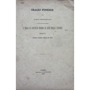 COSTA (ANTÓNIO CANDIDO RIBEIRO DA) - ORAÇÃO FUNEBRE