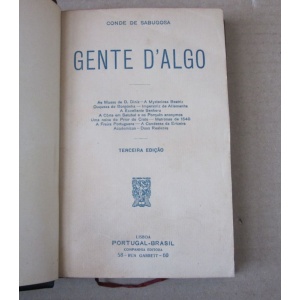 SABUGOSA (CONDE DE) - GENTE D'ALGO/ EMBRECHADOS/ DONAS DE TEMPOS IDOS