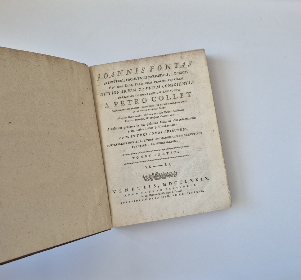 1428 a PONTAS (JOANNIS) - DICTIONARIUM CASUUM CONSCIENTIAE