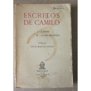 CASTELO BRANCO (CAMILO) - ESCRITOS DE CAMILO