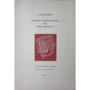 CATÁLOGO III FERIA INTERNACIONAL DEL LIBRO ANTIGUO