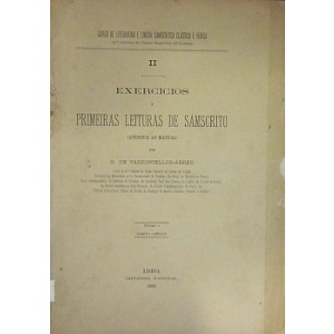 ABREU (G. DE VASCONCELLOS) - EXERCICIOS E PRIMEIRAS LEITURAS DE SÁMSCRITO