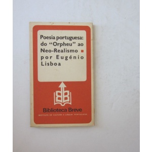 LISBOA (EUGÉNIO) - POESIA PORTUGUESA: DO 
