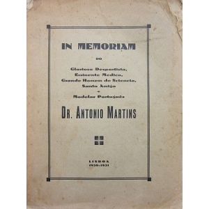 IN MEMORIAM DO DR. ANTONIO MARTINS