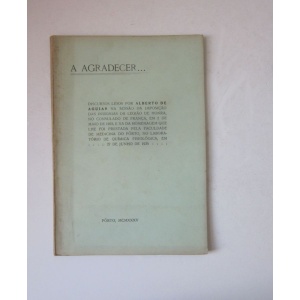 AGUIAR (ALBERTO DE) - A AGRADECER...