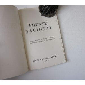 FRENTE NACIONAL - NOTAS PUBLICADAS NO DIÁRIO DA MANHÃ DE 1 DE SETEMBRO A 10 DE OUTUBRO DE 1965