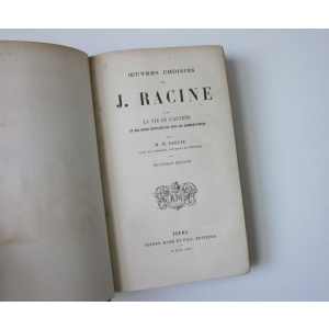 RACINE (JEAN) - OEUVRES CHOISIES