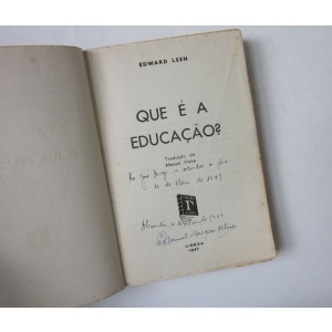 LEEN (EDWARD) - QUE É A EDUCAÇÃO?