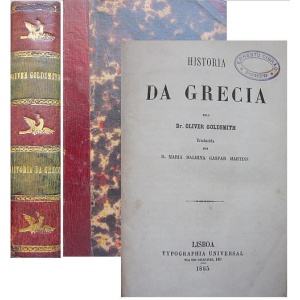 GOLDSMITH (OLIVIER) - HISTÓRIA DA GRÉCIA