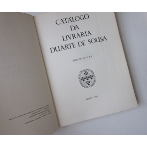 CATÁLOGO DA LIVRARIA DUARTE DE SOUSA