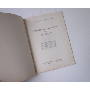 COSTA (MANUEL RAFAEL AMARO DA) - HUMANISMO ECONÓMICO NO ULTRAMAR