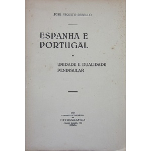 REBELO (JOSÉ PEQUITO) - ESPANHA E PORTUGAL