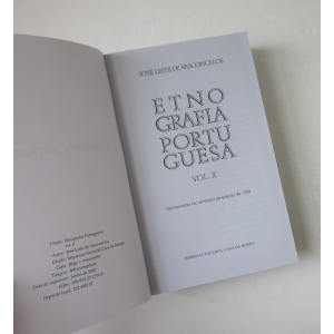 VASCONCELOS (JOSÉ LEITE DE) - ETNOGRAFIA PORTUGUESA [Vol. X]