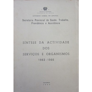 SÍNTESE DA ACTIVIDADE DOS SERVIÇOS E ORGANISMOS