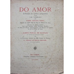 SAMPAIO (ALBINO FORJAZ DE) - DO AMOR