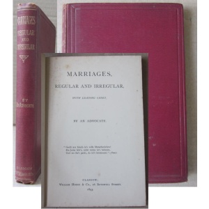 WALTON (FREDERICK PARKER) - MARRIAGES, REGULAR AND IRREGULAR