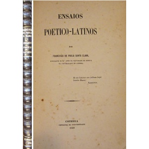 SANTA CLARA (FRANCISCO DE PAULA) - ENSAIOS POETICO-LATINOS