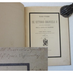 CORLEO (COMM. SIMONE) - ELOGIO FUNEBRE DI RE VITTORIO EMANUELE II