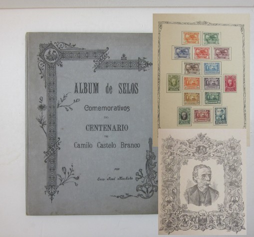 20792 P MACHADO (ÉNIO JOSÉ) - ÁLBUM DE SELOS COMEMORATIVOS DO CENTENÁRIO DE CAMILO CASTELO BRANCO