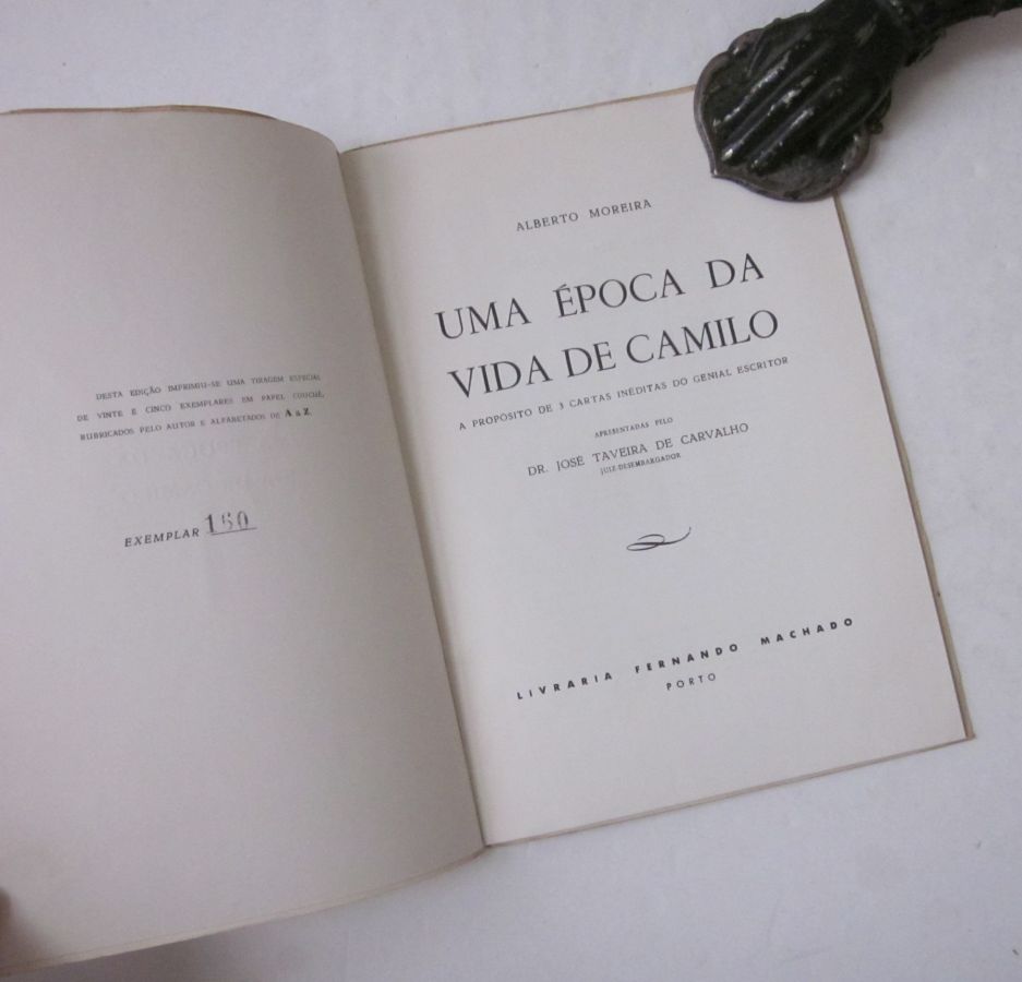 20967 b MOREIRA (ALBERTO) - UMA ÉPOCA DA VIDA DE CAMILO