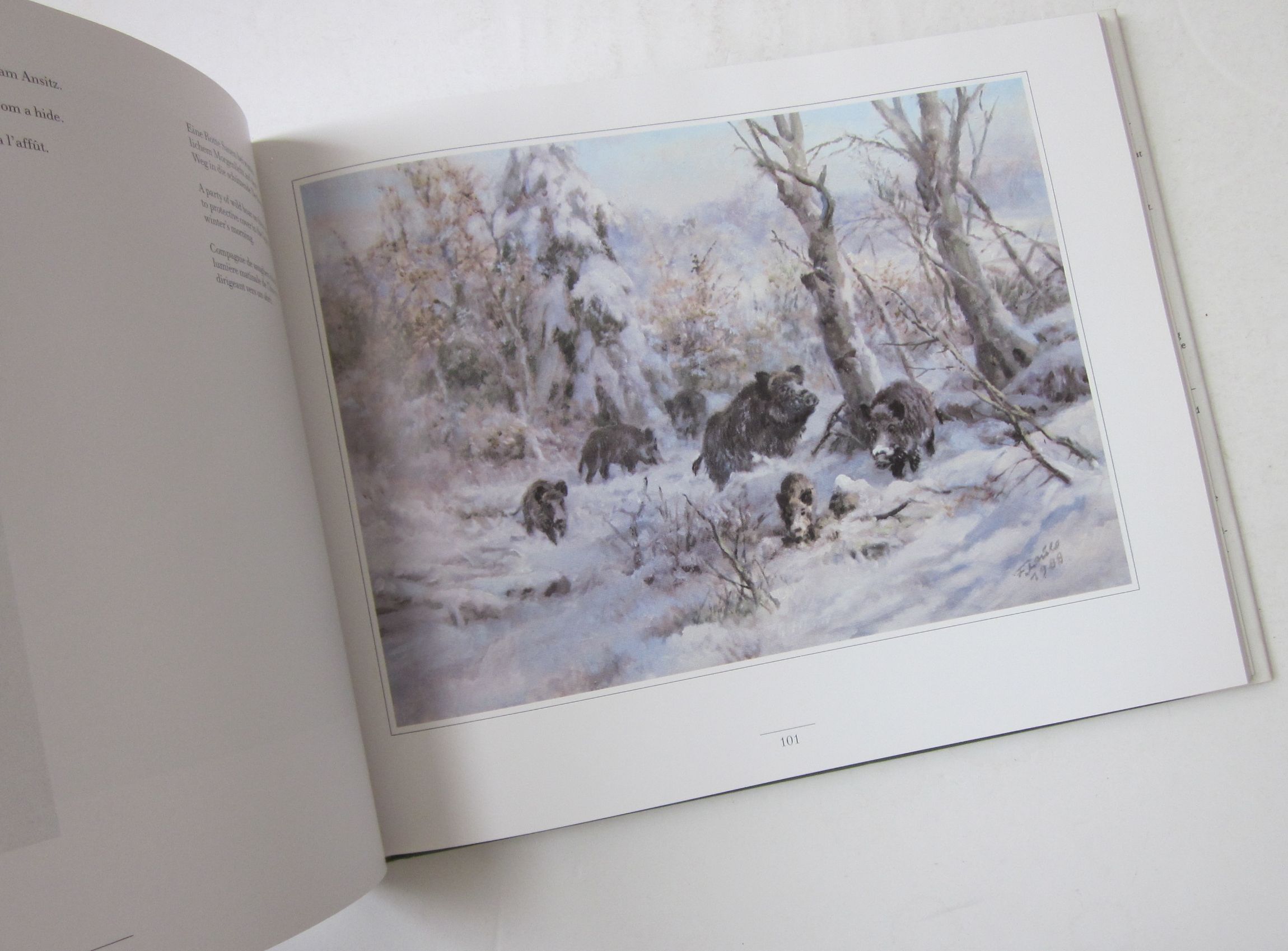21057 a LAUBE (FRITZ) - PIRSCHGANG MIT PINSEL UND PALETTE