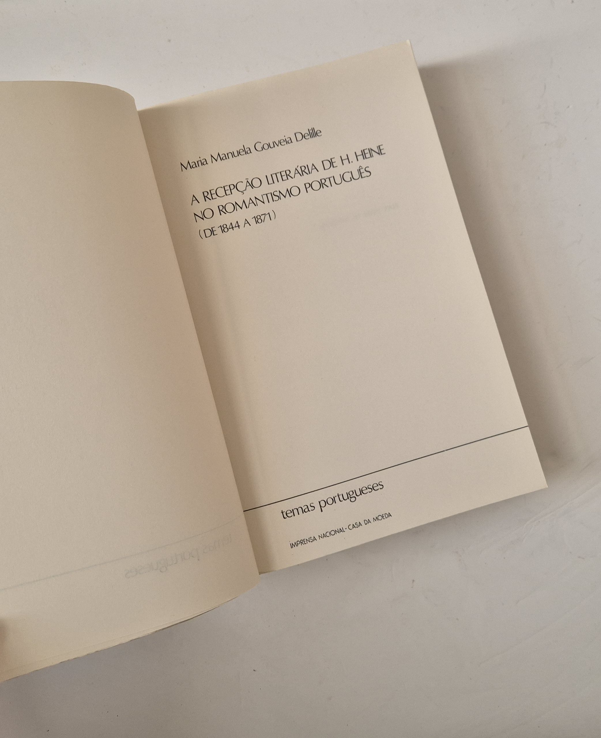21086 a DELILLE (MARIA MANUELA GOUVEIA) - A RECEPÇÃO LITERÁRIA DE H. HEINE NO ROMANTISMO PORTUGUÊS