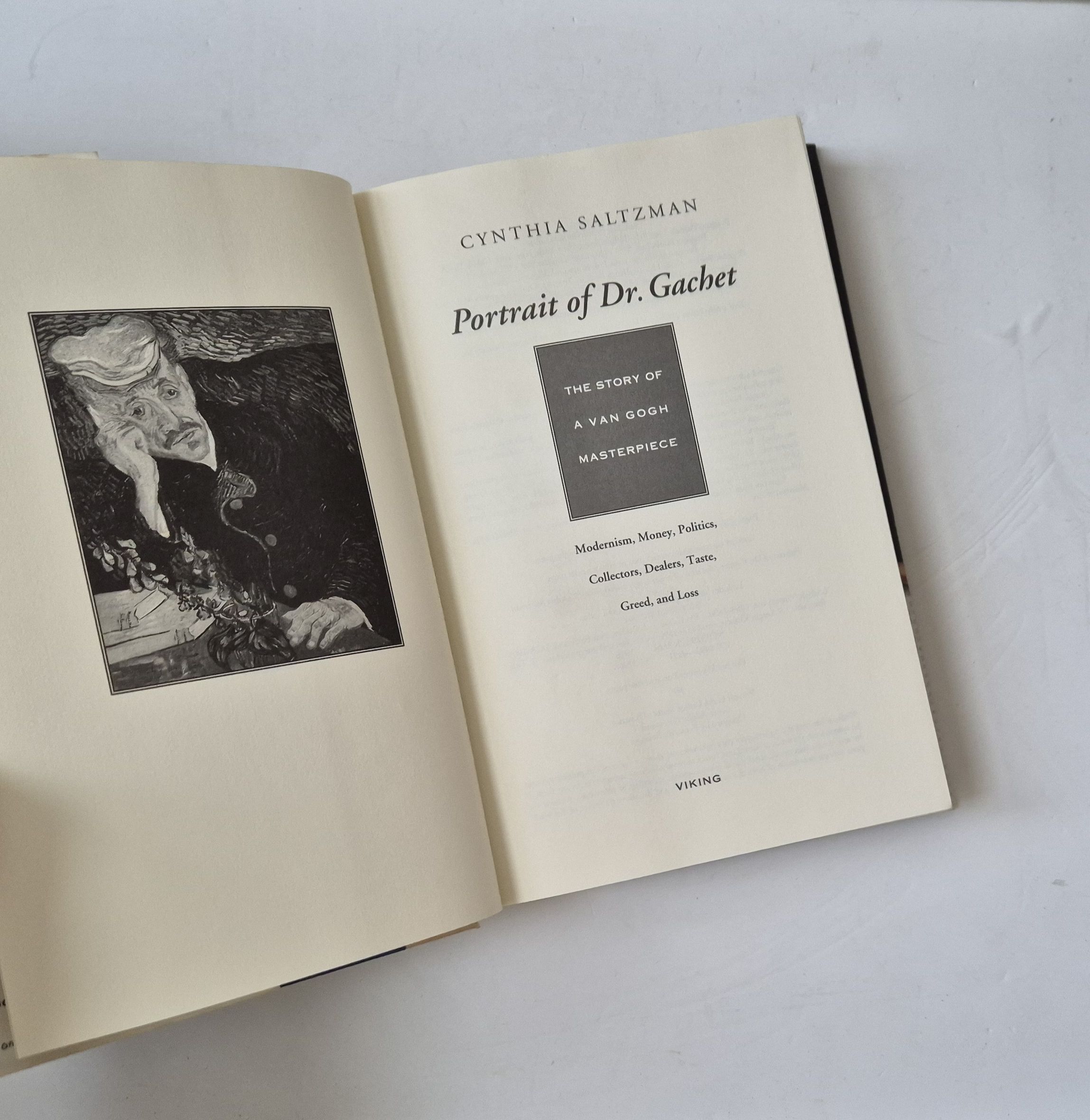 21144 b SALTZMAN (CYNTHIA) - PORTRAIT OF DR. GACHET THE STORY OF A VAN GOGH MASTERPIECE