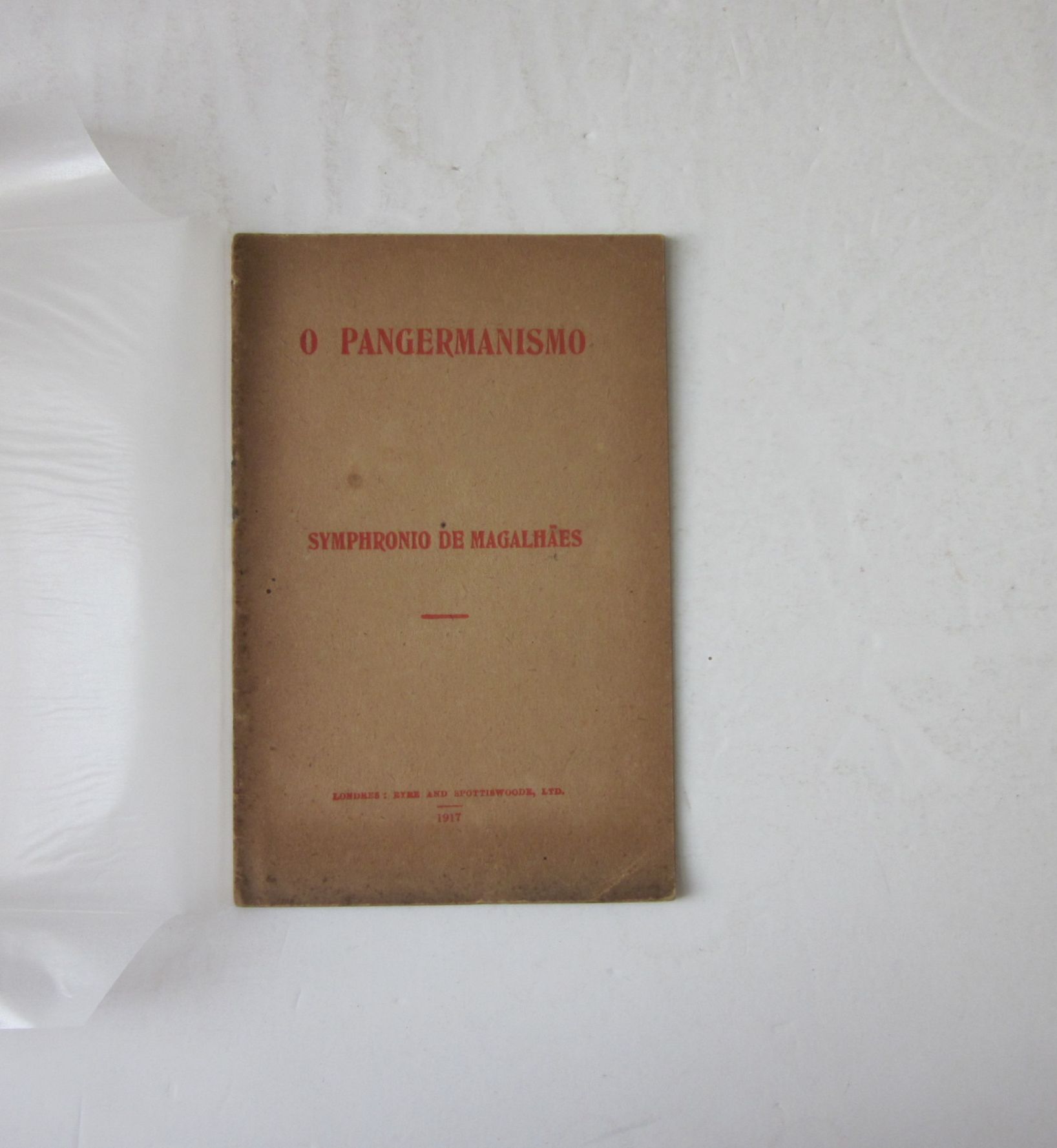 MAGALHÃES (SYMPHRONIO DE) – O PANGERMANISMO | Livraria Candelabro
