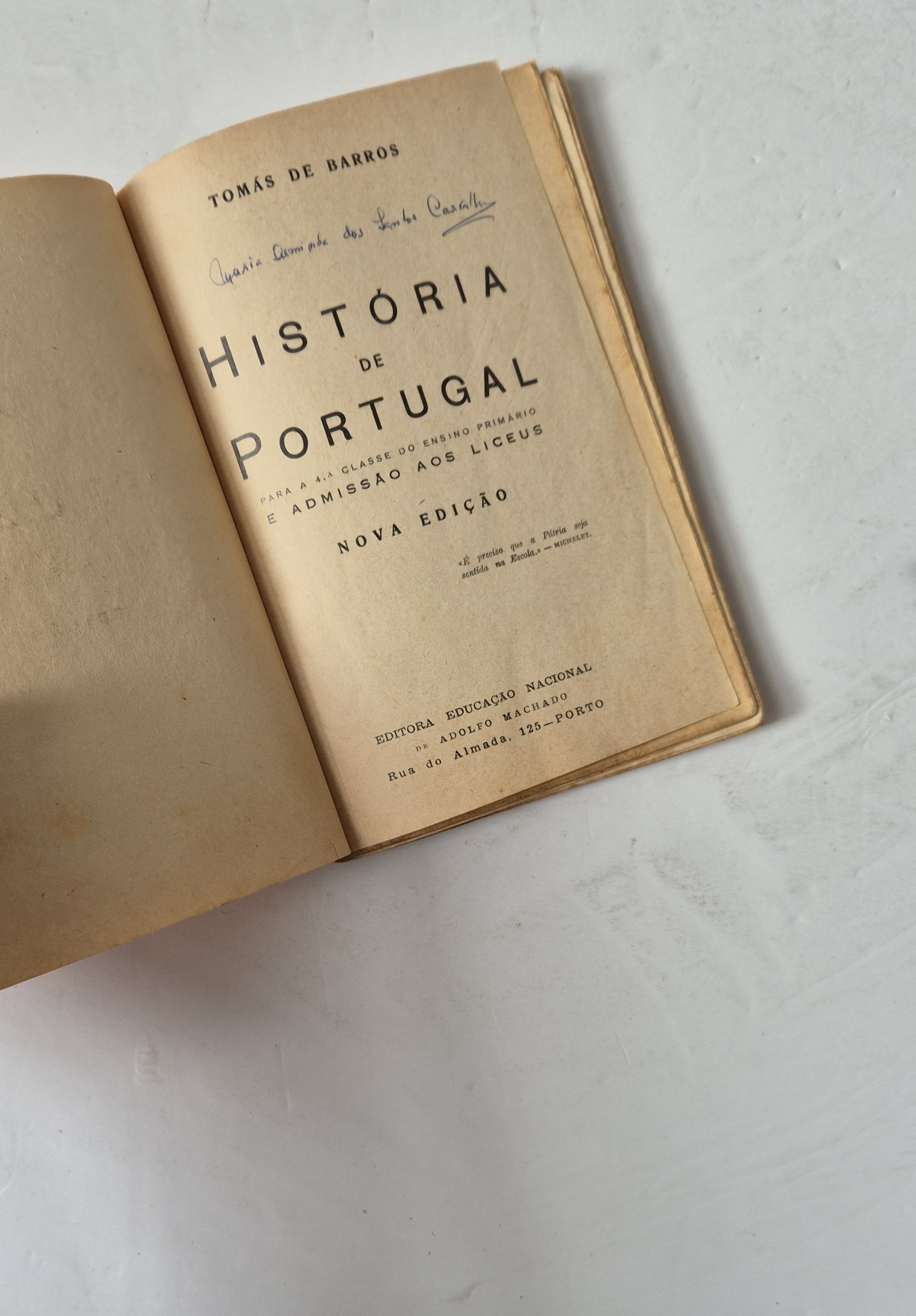 21339 E BARROS (TOMÁS DE) - HISTÓRIA DE PORTUGAL
