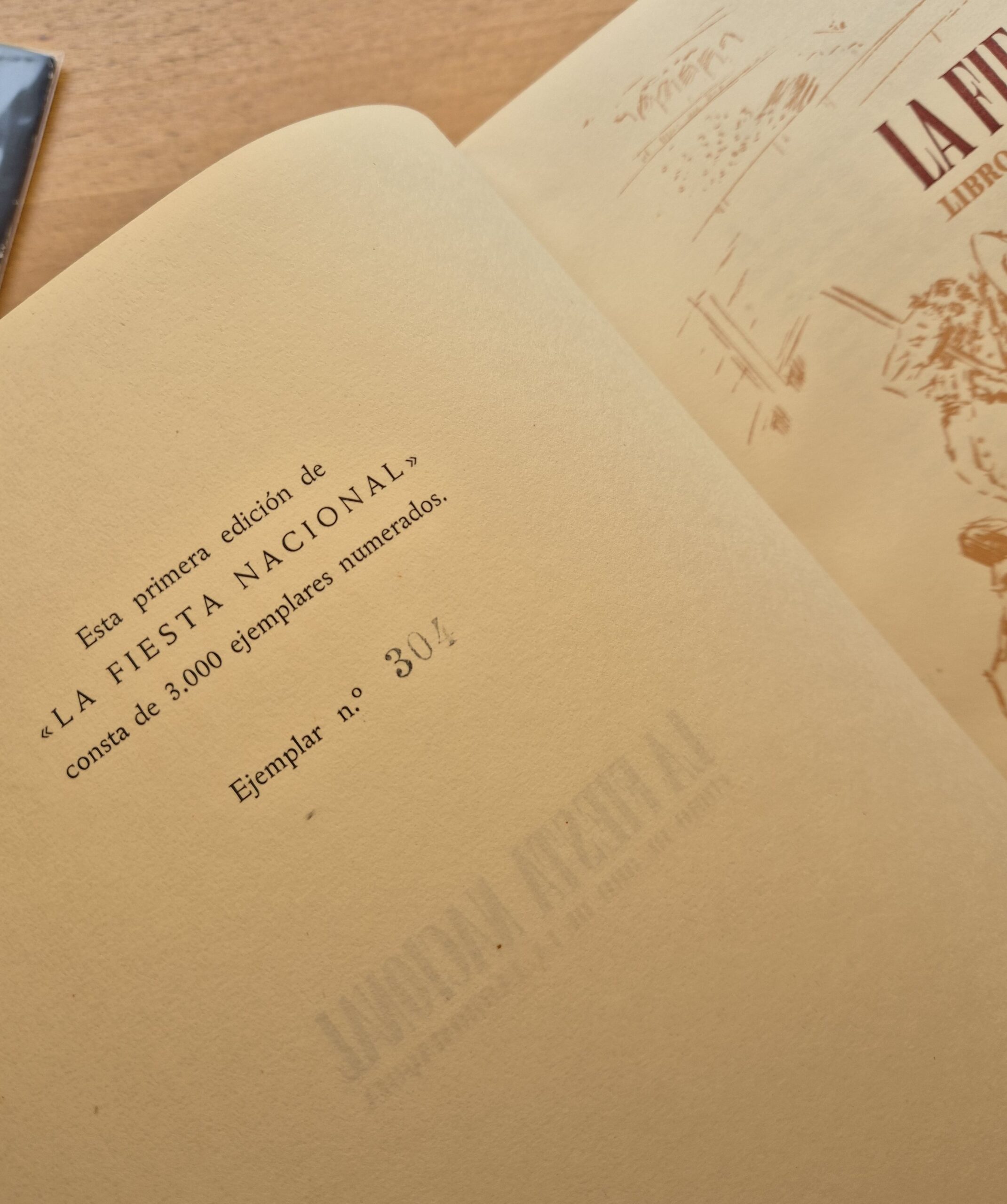 15002 C LA FIESTA NACIONAL - LIBRO DE ORO DE LA TAUROMAQUIA