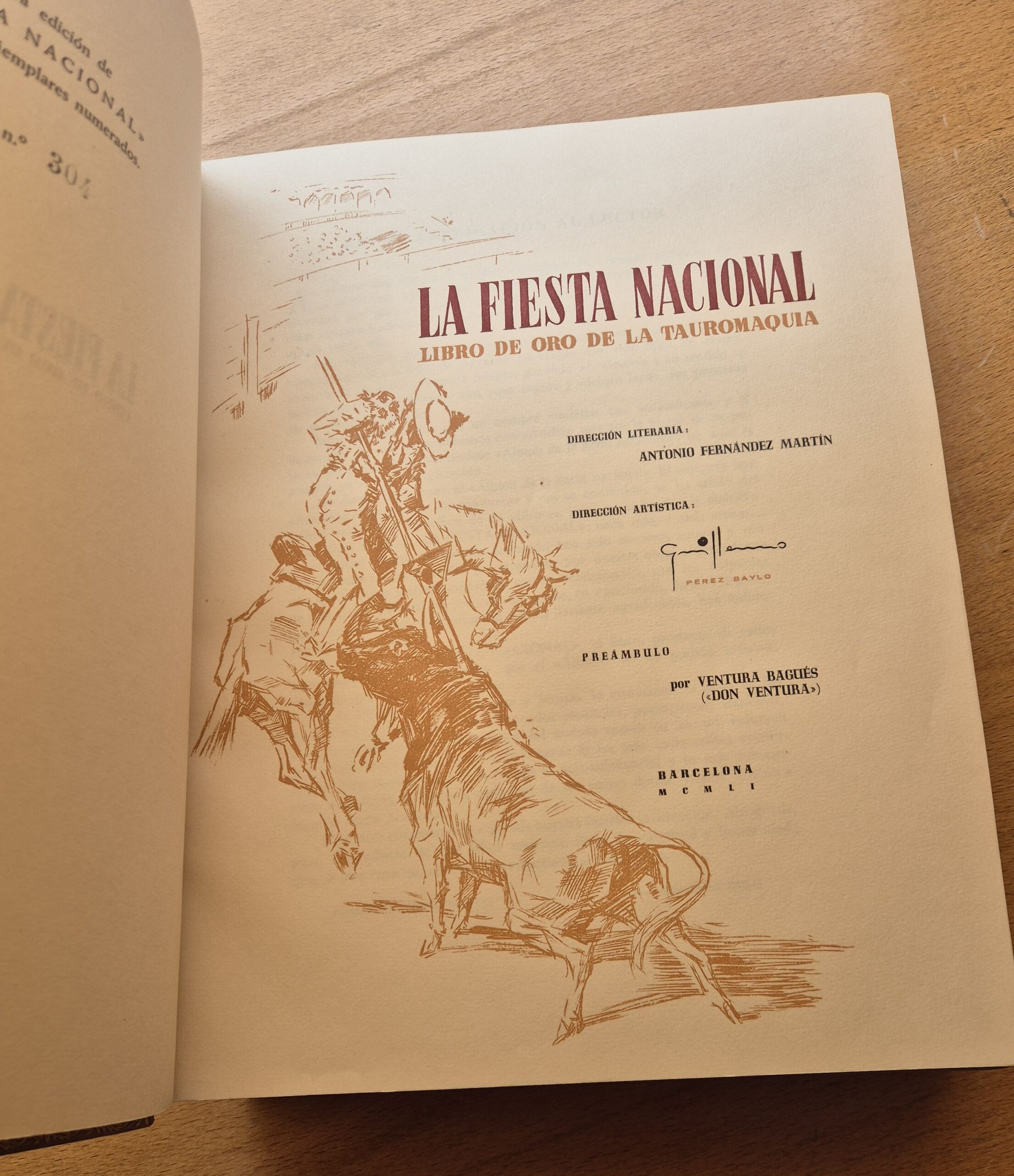 15002 D LA FIESTA NACIONAL - LIBRO DE ORO DE LA TAUROMAQUIA
