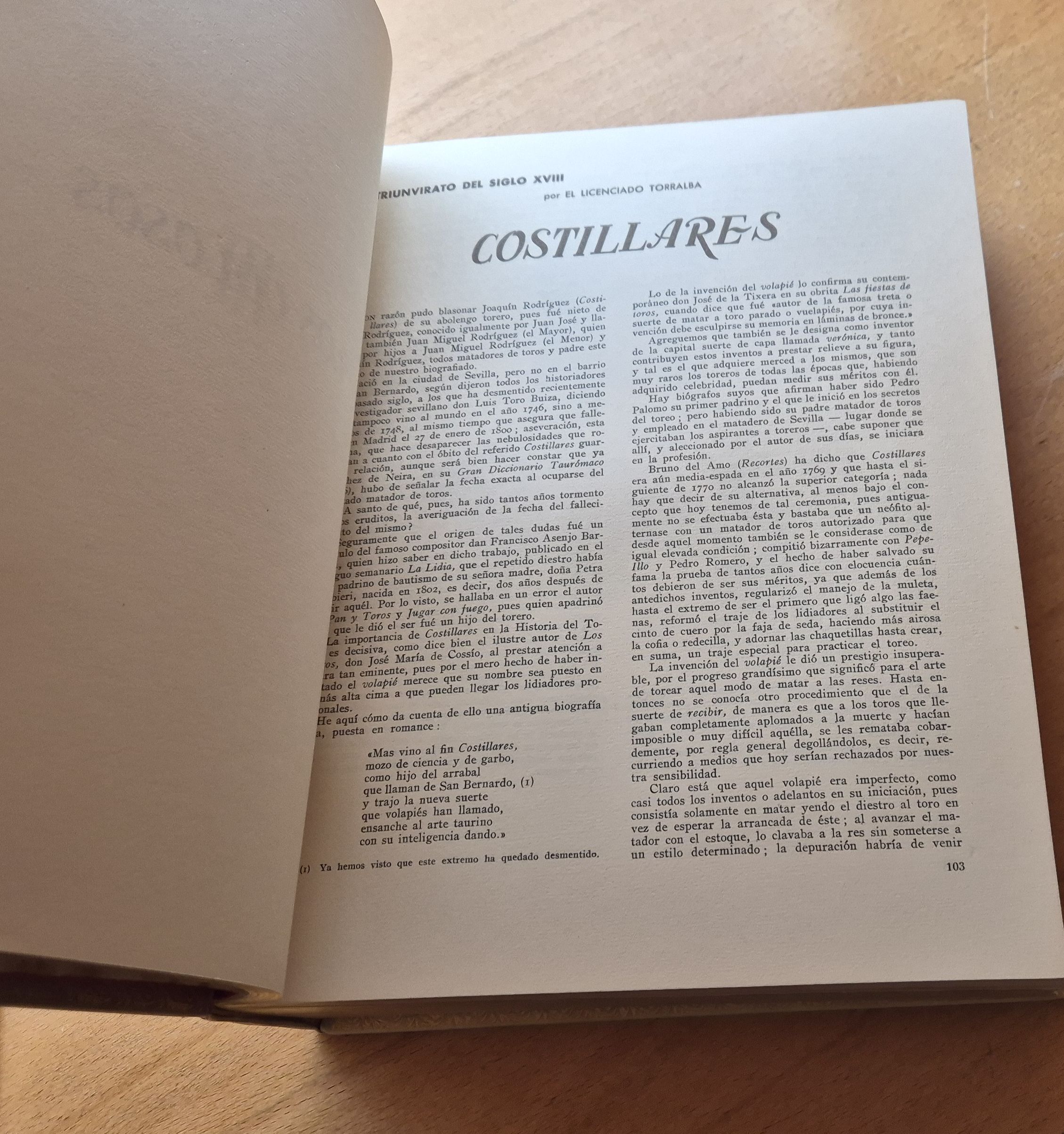 15002 F LA FIESTA NACIONAL - LIBRO DE ORO DE LA TAUROMAQUIA