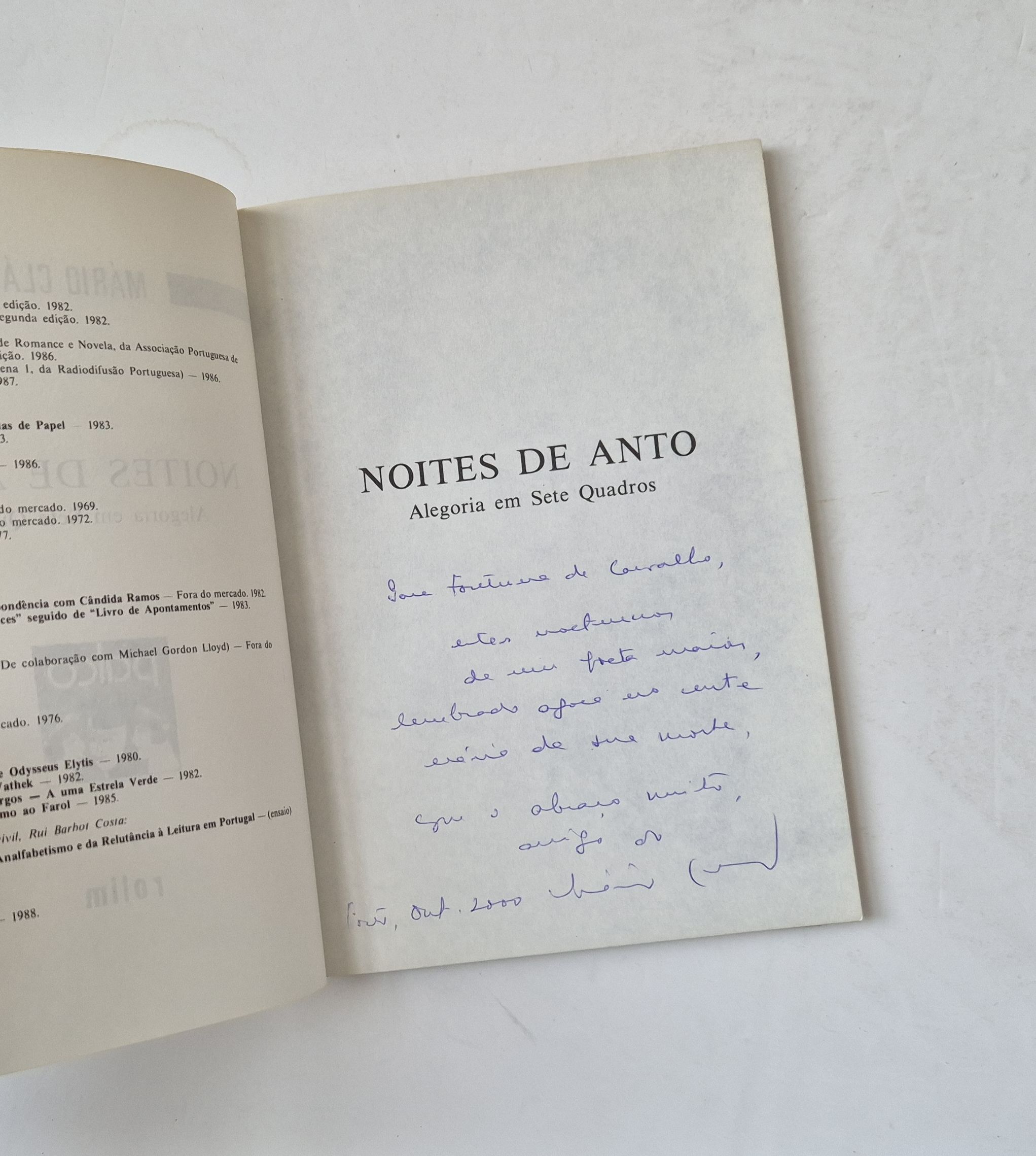 21476 d CLÁUDIO (MÁRIO) - NOITES DE ANTO