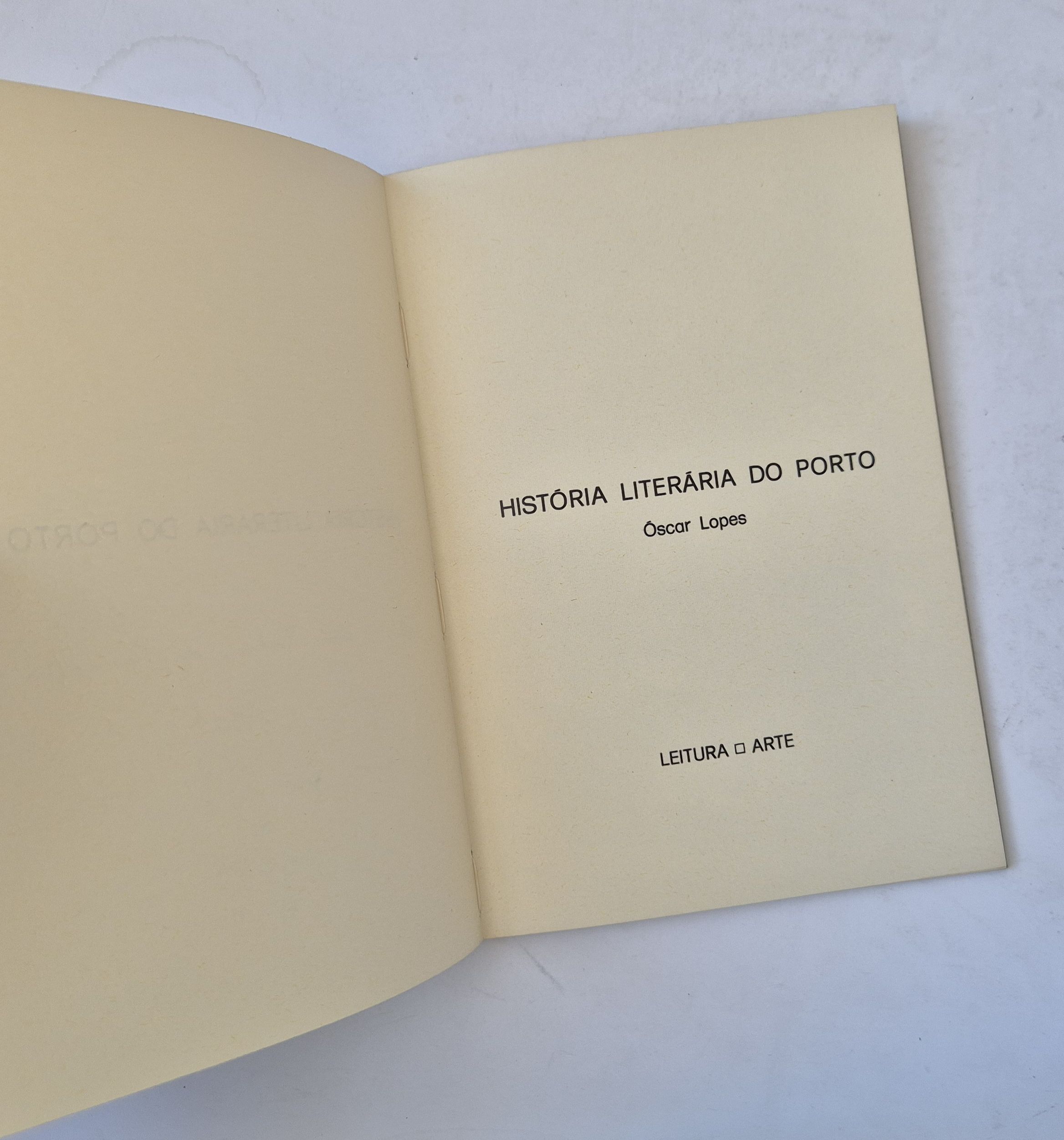 21529 a LOPES (ÓSCAR) - HISTÓRIA LITERÁRIA DO PORTO