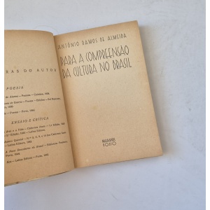 ALMEIDA (ANTÓNIO RAMOS DE) - PARA A COMPREENSÃO DA CULTURA NO BRASIL