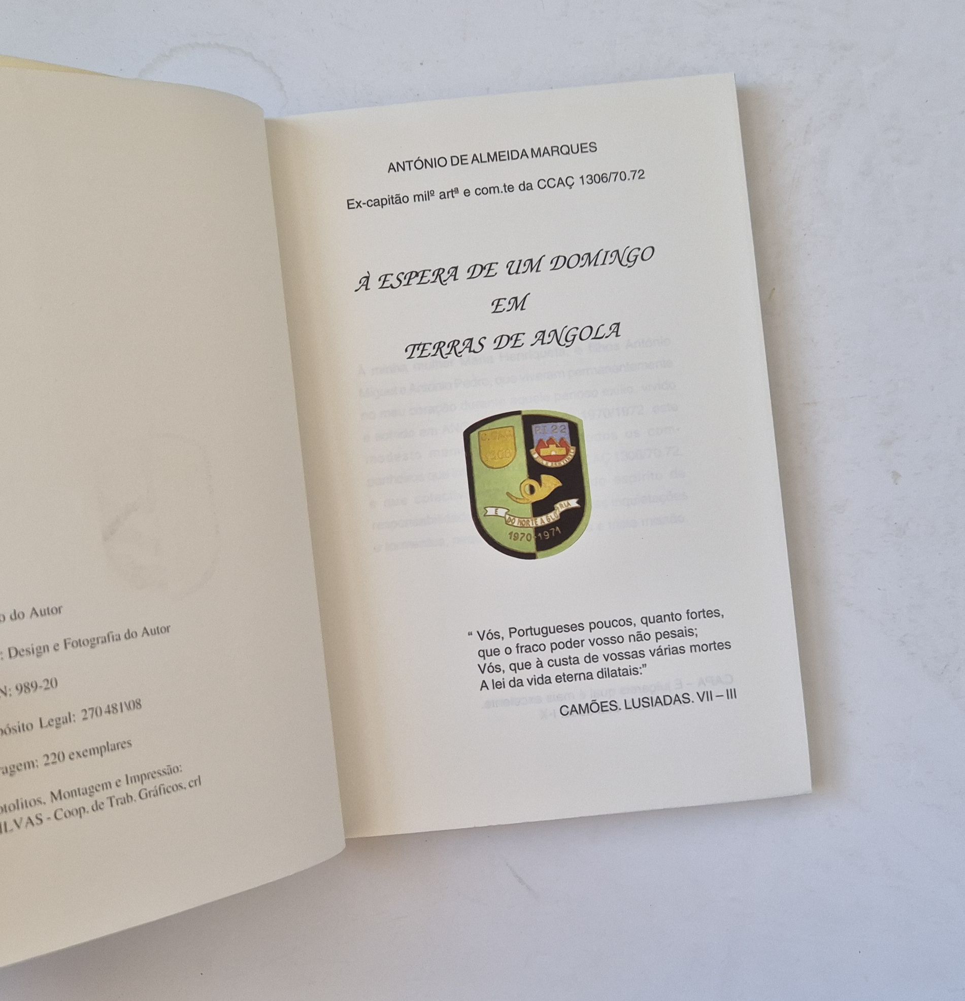 21541 f MARQUES (ANTÓNIO DE ALMEIDA) - À ESPERA DE UM DOMINGO EM TERRAS DE ANGOLA