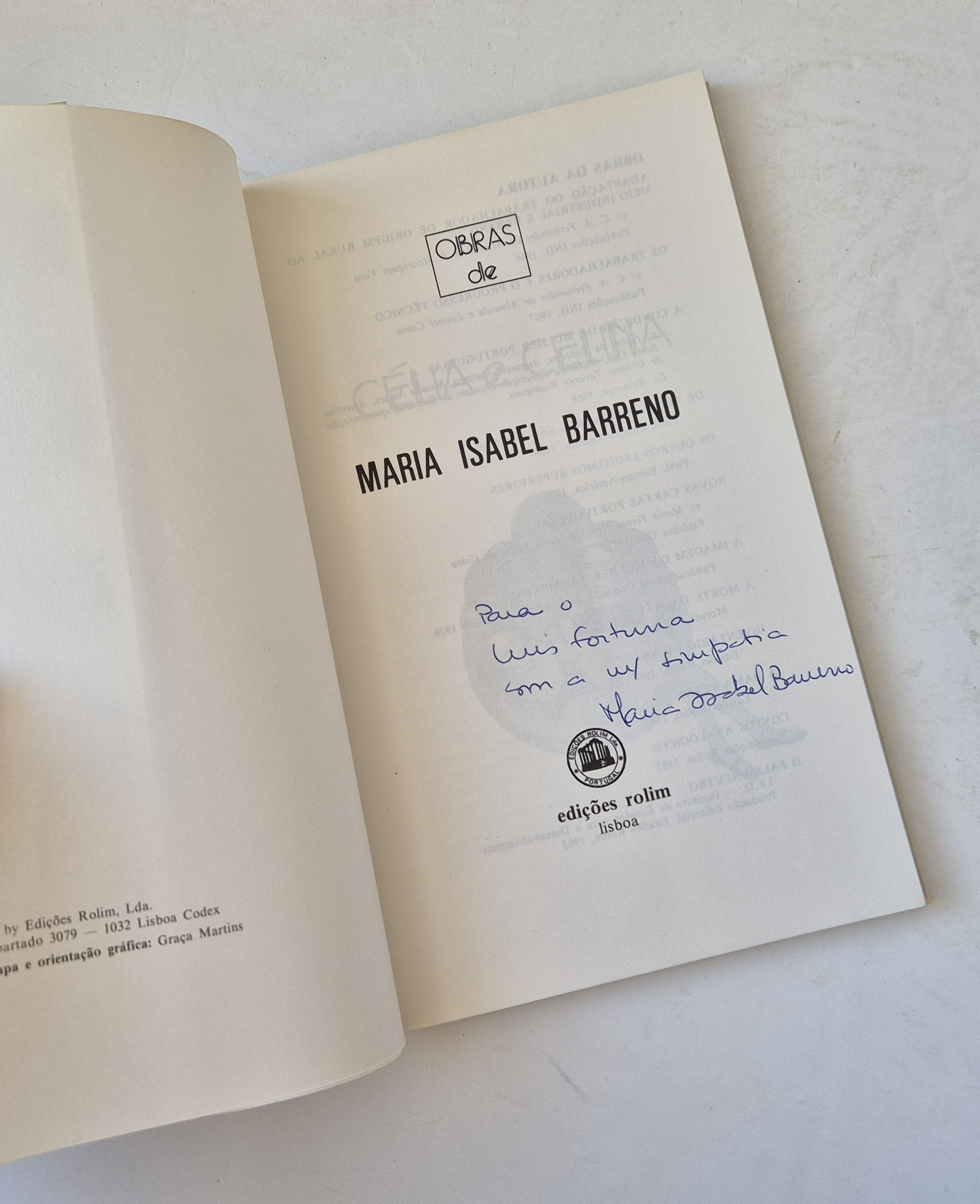 21544 b BARRENO (MARIA ISABEL) - CÉLIA E CELINA