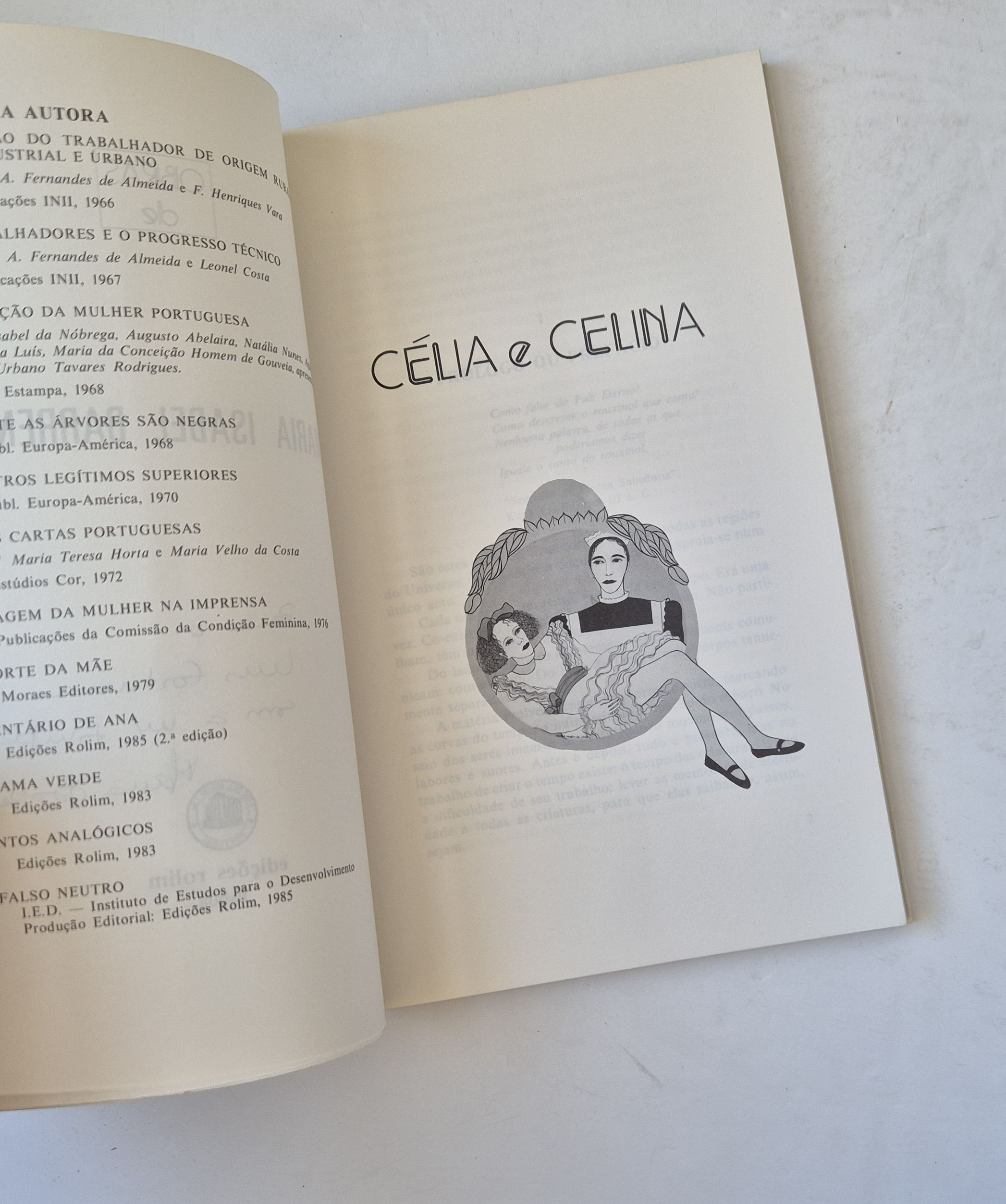 21544 c BARRENO (MARIA ISABEL) - CÉLIA E CELINA